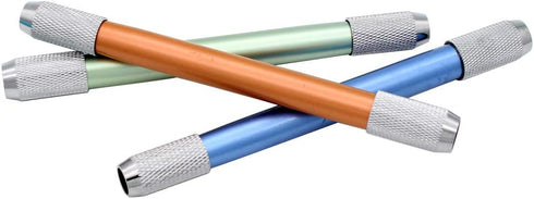 Pencil Extenders, Adjustable Dual Head Pencil Lengthener with Electric Eraser, 6 Pcs for Colored Pencils