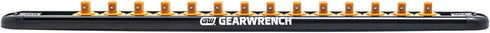 GEARWRENCH 1/4" Drive Magnetic Socket Rail, Includes 14 Clips - 83126