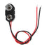 Black Red 9V Battery Clip Connector with Tinned Wire Leads, 150mm Outlets and Accessories