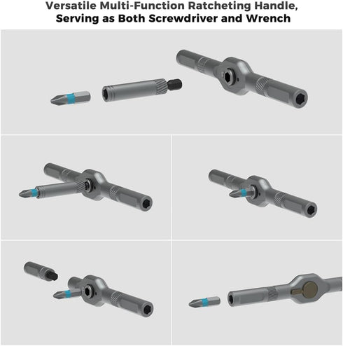 42 1 Set, Set ANVANNA in Magnetic Screwdriver, Screwdriver Multi Bit Ratcheting Screwdriver with Storage Case Repair