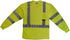 Radians ST21-3PGS-M Class 3 Max-Dri Long Sleeve Moisture Wicking Safety T-Shirt, Medium, Green