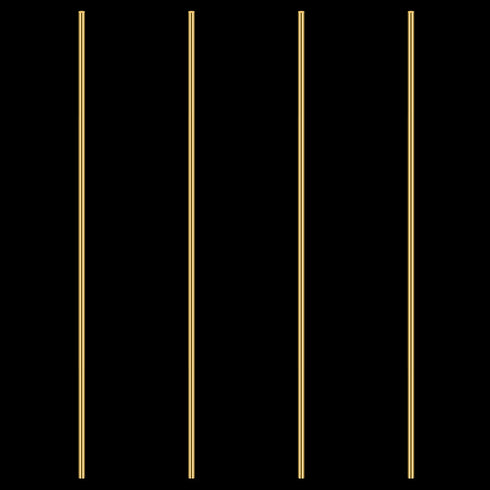 Favordrory 4PCS Brass Round Rod, 3/16 Inch Diameter, 14 Inches Length