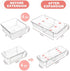 8 2-Size Pcs Mixed Extendable Clear Drawer Organizer, All Adjustable Vanity Storage Box, Desk Drawer Organizer, Acrylic