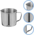 Hemobllo Stainless Steel Beaker, Lab Graduated Beaker with Handle for Liquids Solids, Scientific Laboratory Supplies