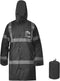 A-SAFETY High Vis Rain Jacket Trench Coat &Safety Rain Jacket RIVER OTTER