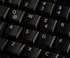 4Keyboard Spanish (Latin American) Non-Transparent Keyboard Sticker for Laptop, Desktop with White Lettering and Black