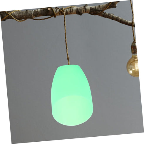 Amosfun Horseshoe Lampshade Elegant Inclined Plastic Lamp Cover for Floor and Table Lamps Green Opening Soft Light