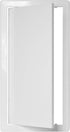 8 Inch x 16 Inch White Plastic Access Panel, Service Shaft Door for Plumbing and Electricity Access