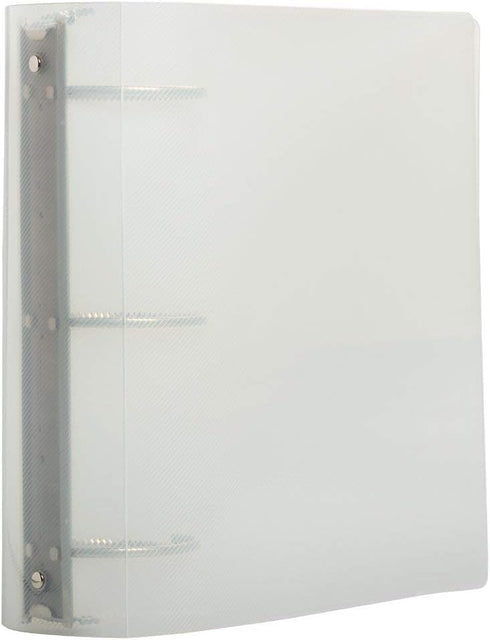 JAM PAPER Plastic 3 inch Binder - Clear 3 Ring Binder - Sold Individually by JAM Paper
