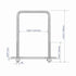 4 Sets 304 Stainless Steel Square U-Bolts, 2.56" Inner Width, 3.15" Length with M6 Nuts for Trailer Accessories