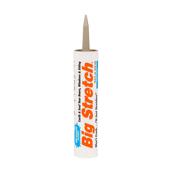 Sashco 10026 Big Stretch Caulk, Slate Gray, 10.5-ounce