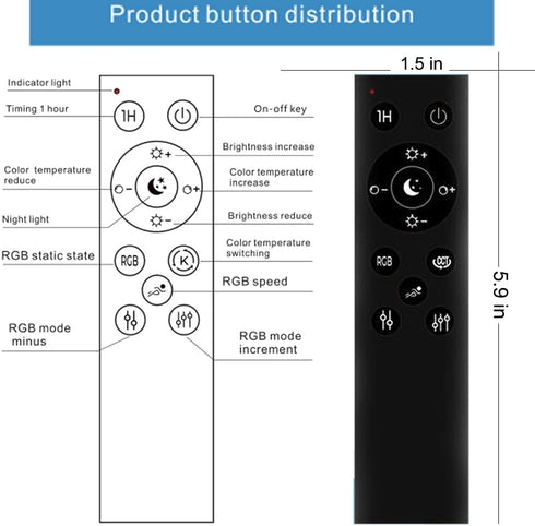 E26 Bulb 2.4GHz 12W 1000lm Soothing,100W Equivalent,Dimmable 1% 100% 3000-6500K,2 Bulb 1Remote RGBCW Smart Light LED