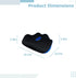 Generic 18 46 Cm Memory Foam Orthopedic Seat Cushion, Ergonomic W-Shaped Hollow Design for Office Chair, in / Black