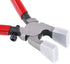 Swpeet Heavy Duty Key Fob Pliers Tool, Metal Glass Running Pliers with Curved Jaws for Key Fob Hardware