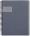 Oxford Idea Collective Professional Notebook, 9 1/2 x 6 5/8, Double Wire-O, 80 Sheets, Ruled, Gray (57013IC)