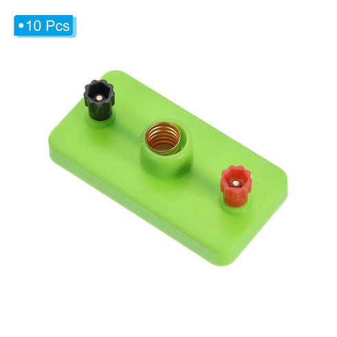 PATIKIL Mini Bulb Socket - 10 Pcs Bulb Holder Lamp Base for Physics Laboratory Electrical Experiments