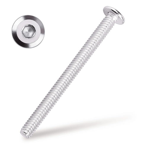 M6-1.0 x 65mm Hex Socket Head Cap Screws, 304 Stainless Steel 18-8, Flat Countersunk Machine Screws for Furniture,