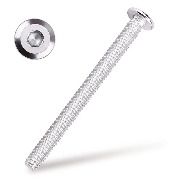 M6-1.0 x 65mm Hex Socket Head Cap Screws, 304 Stainless Steel 18-8, Flat Countersunk Machine Screws for Furniture,