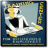 3dRose 8 Inch Training Center for Household Employees Maid with Teapot on a Tray Ceramic Tile