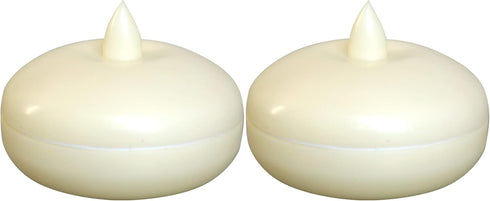 Waterproof Flameless Floating Candle, Battery Operated LED Light with Timer, Warm White Tealight for Home Decor