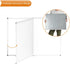 VIZ-PRO Magnetic Foldable White Board, 48 X 36 Inches, Dry Erase Whiteboard with Silver Aluminium Frame