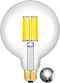 CRLight 12W Dimmable LED Large Globe Bulb 5000K Daylight White Glow, G40