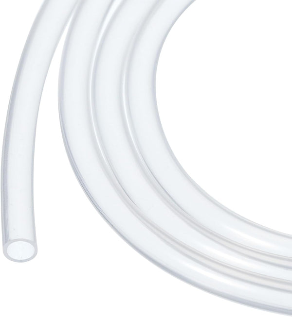 10ft 1/8" ID x 5/32" OD Clear Silicone Tubing, 3mm x 4mm Industrial Plastic Hoses for Pump Siphoning