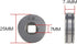 2Pcs 0.8/1.0mm Roll Wheels, Knurled Groove Wire Feed Drive Rollers for Steel Aluminum Flux Cord