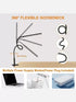 Generic LED Clamp Lamp, Flexible Gooseneck Clip-on Reading Light, USB Powered Eye-Caring Desk Lamp with On/Off Switch