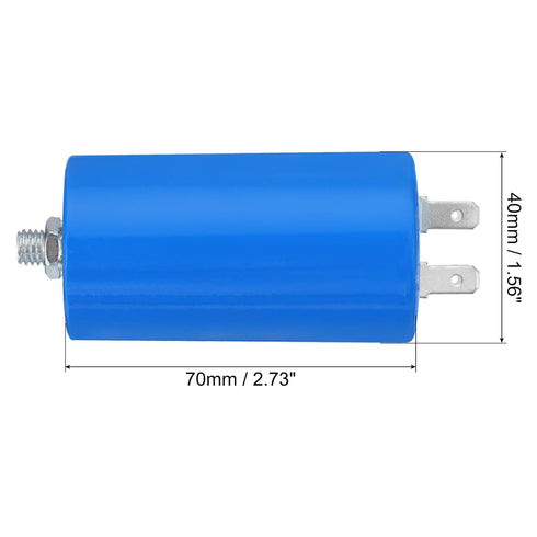 PATIKIL CBB60 16uf Running Capacitor,1Pcs AC 250V 4Pins 50/60Hz Cylinder Bottom with Screw 70 x 40mm for Washing Machine,Cleaning Machine Motor Star