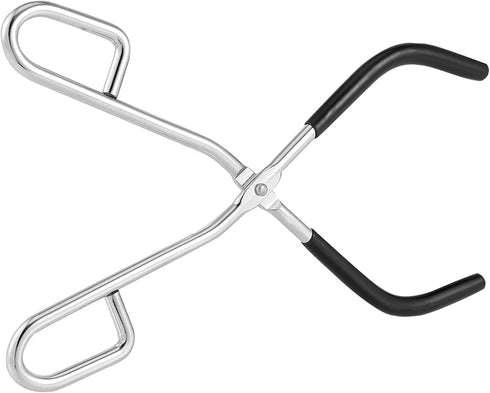 3 PCS 10.2 Inches Beaker Tongs with Black Rubber Coated Ends, Chrome Plated Steel Surface for 50-2000mL Beaker
