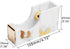 White Marble Texture Tape Dispenser, Gold Line Holder, Non-Skid Base, Adhesive Roll Cutter