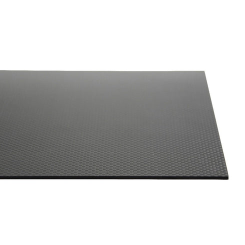 3K Full Carbon Fiber Sheet, 200mm x 300mm x 2mm Plain Weave Panel Plate, Thickness 2mm (Glossy Surface)
