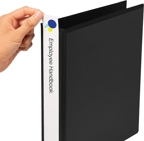 Avery-Dennison 89105 White Binder Spine Inserts, 1-1/2-Inch Capacity, 25/PK