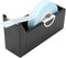 Portable Tape Dispenser for Eyelash Extension, Office Desktop Tape Cutter Holder (Black)