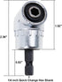 Right Angle Drill Driver Attachment 105 Degree for Tight Spaces, AUTOTOOLHOME Power Screwdriver Drill Adapter with
