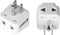 UK to US Travel Adapter, India to US Plug Adapter, Unidapt 2-Pack, Universal to American Outlet