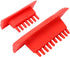 Durable Red Cylinder Rubber Wood Grain Effect Painting Tool, 2Pcs/Set for House Office