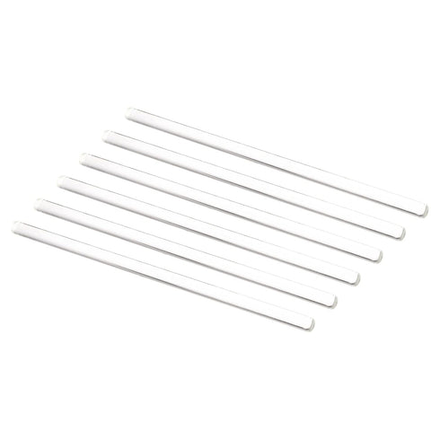 MECCANIXITY 3.3 Borosilicate Glass Stick 11.81" Length 12mm Dia Stir Rod Mixing Tools, 6Pcs