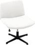 WYLEBER Stretch Armless Chair Covers,Swivel Criss Cross Chair Covers Slipcovers,Mid Back Wide Seat