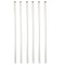 6Pcs Glass Stir Sticks, 12" Long, 1/4'' Diameter with Both Ends Round
