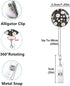 Retractable ID Badge Holder Nurse Badge Reels, Clip Name Card Holders for Office Worker (Cute Flowers 3 Pack)