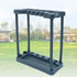 MooneHived 40 Garden Tool Organizer, Rolling Storage Rack Tower Yard Tool Organizer Cart Heavy Duty Garden Tool