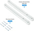 5Set 180mm uxcell Drawer Slides, - Plastic Drawer Rails with Screw, Side Mounted Grooved Guide Rail for Cabinet Drawer