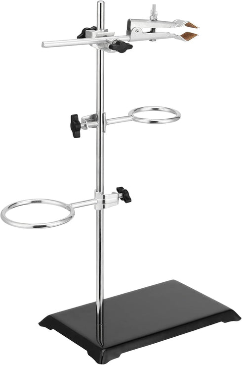 SEUNMUK 2 Pack Lab Stand Set - Laboratory Grade Stand Support Set with Coated Base for Fixing Labware