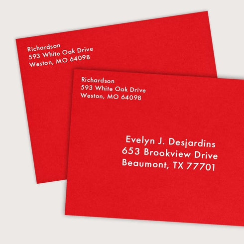 LUXPaper 4Bar A1 Contour Flap Invitation Envelopes, 3 5/8" x 5 1/8", Holiday Red, 60lb. Text, 50 Qty