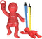OURASHERO Silicone Funny Desk Pen Holder - Cute Desk Decorations and Organizer for Office Accessories, Red