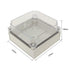 YXQ 175 x 175 x 100mm Square Junction Box PC Transparent Cover ABS IP66 Waterproof Project Case Enclosure (7 x 7 x 4 inches)