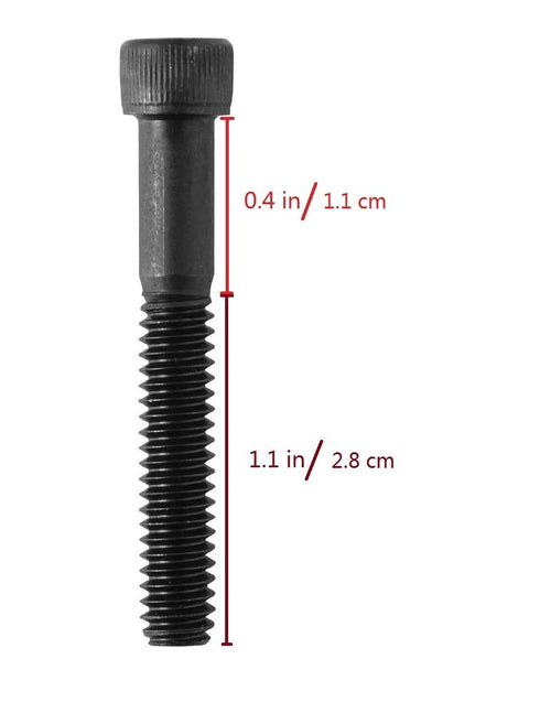 Socket Head Cap Screw, 1/4-20 x 1-1/2", Alloy Steel, Black Oxide, Hex Socket Coarse Thread, 1/4 inch Hexagonal Allen