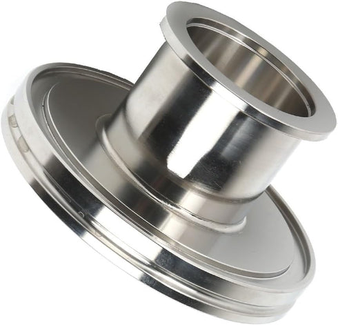 SS304 Straight Reducer Adapter, ISO-LF NW63 Flange to ISO-KF NW40 Stainless Steel 304 Tubulated Adapter